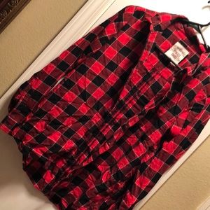Relaxed plaid shirt